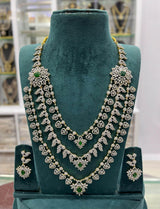 American Diamond Stones Bridal Layer Haram - Nakshatra Jewels
