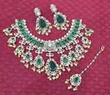Mossianite and AD Stones Bridal Necklace