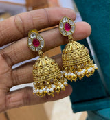 Jaadu Kundan Stones Earrings