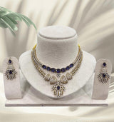 Victorian Polish AD Stones Necklace