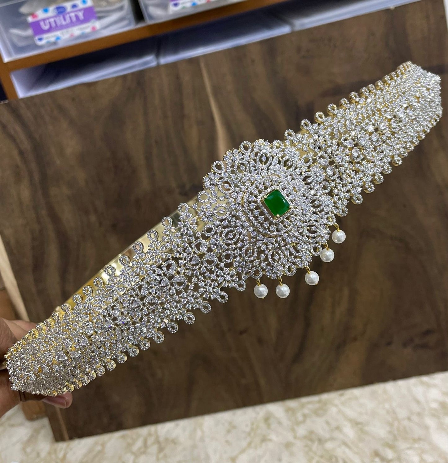 American Diamond Stones Bridal Hip Belt