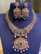 American Diamond Stones Bridal Necklace
