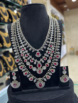American Diamond Stones Bridal Layer Haram