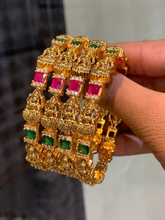 Premium Matt with AD Stone Bangles