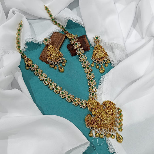 Nakshi Work with AD Stones Bridal Haram
