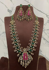 Victorian Polish with AD Stones Bridal Haram