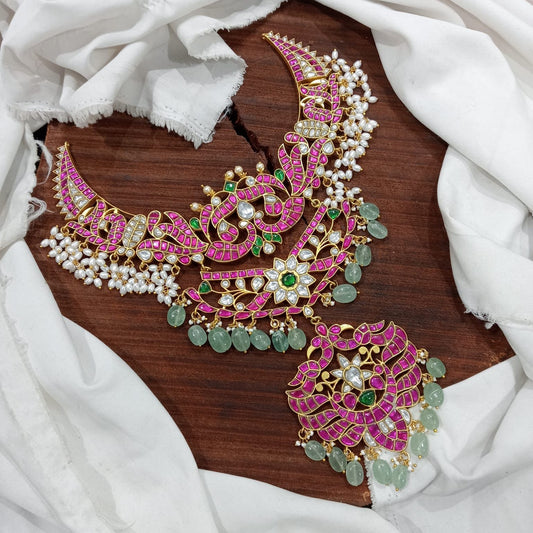 Jadau Kundan Stones Bridal Necklace