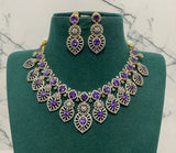 American Diamond Stones Bridal Necklace