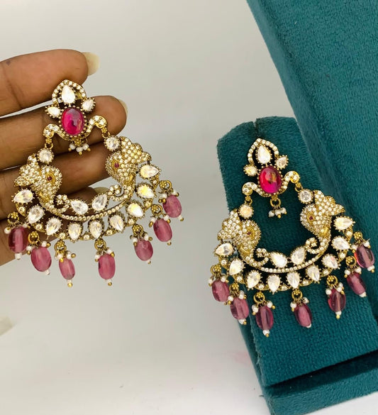 Mossianite Stones Bridal Earrings