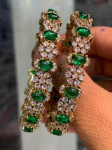 Victorian Polish AD Stone Bangles - Nakshatra Jewels