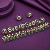 Victorian Polish with AD Stones Choker