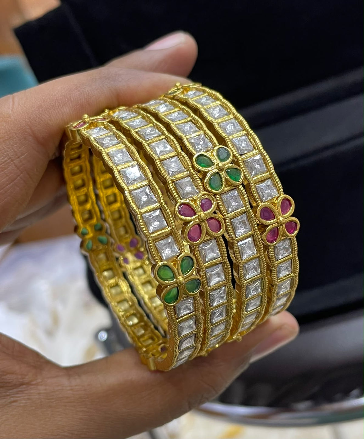AD Stone Bangles