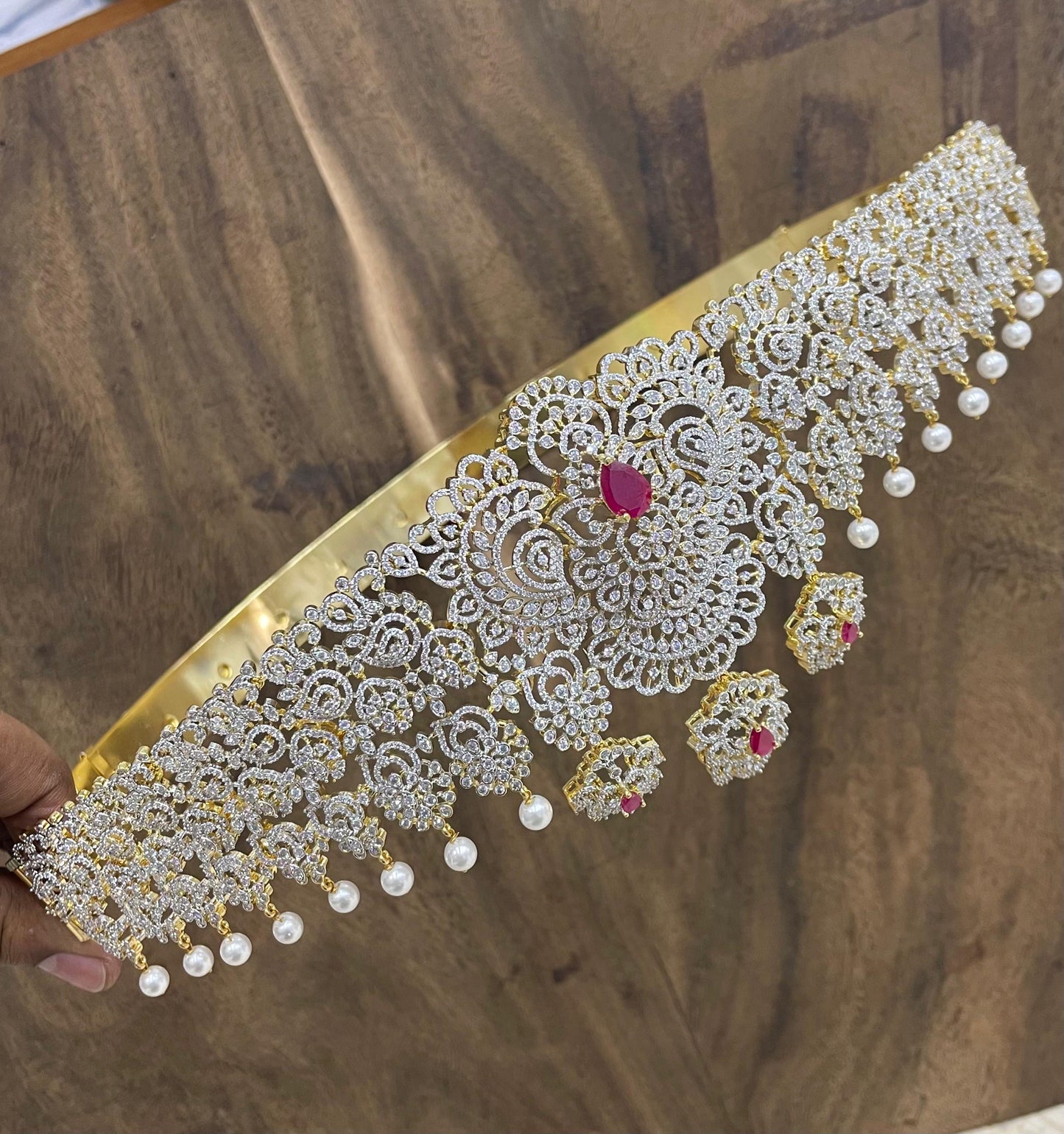 American Diamond Stones Bridal Hip Belt