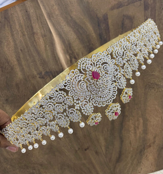 American Diamond Stones Bridal Hip Belt