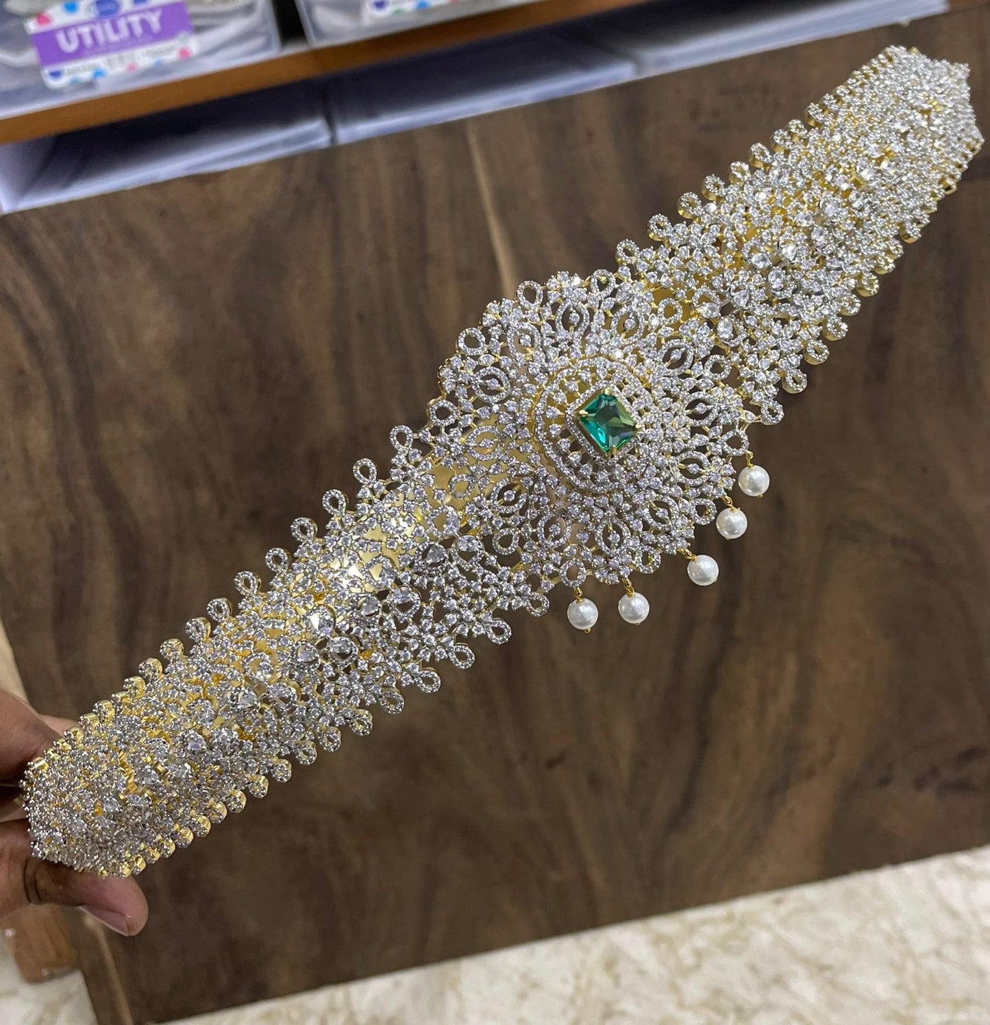 American Diamond Stones Bridal Hip Belt