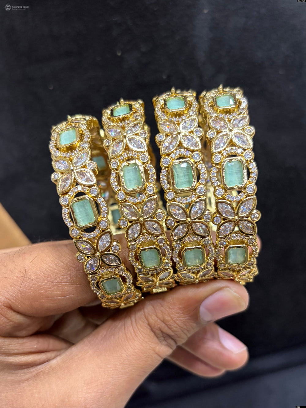 Victorian Polish AD Stones Bangles