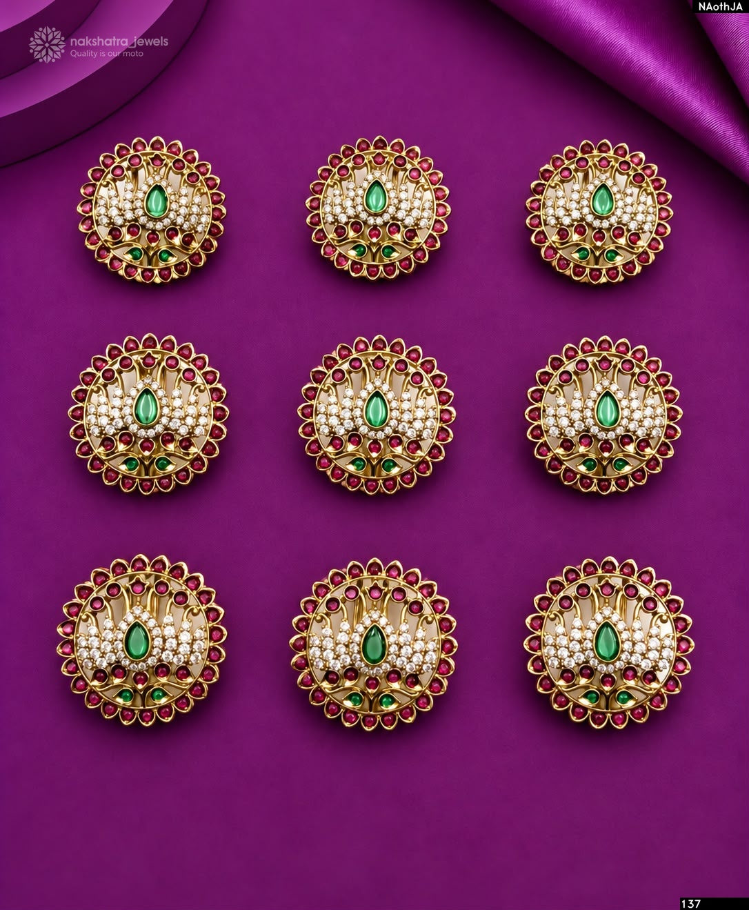 Premium Matt with Kempu Stones Hair Accessories