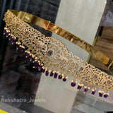 Victorian Polish AD Stones Bridal Hip Belt - Nakshatra Jewels