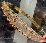 Victorian Polish AD Stones Bridal Hip Belt - Nakshatra Jewels