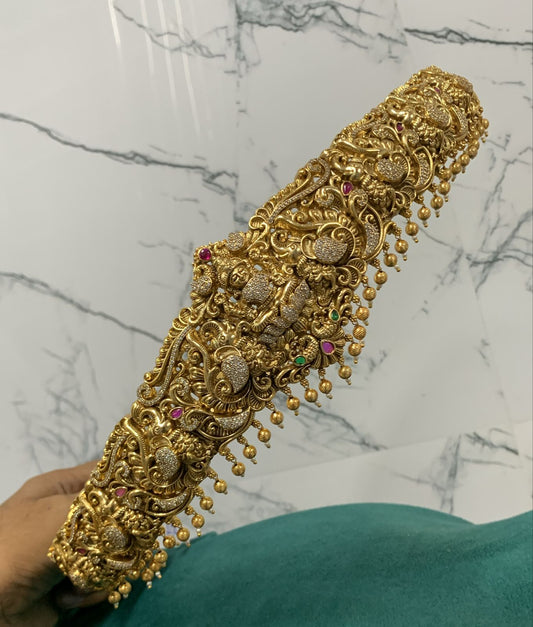 Nakshi Work with AD Stones Bridal Hip Belt