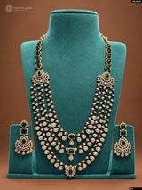 Victorian Polish AD Stones Bridal Layer Haram