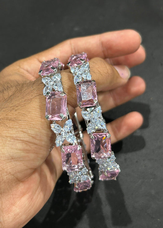 AD Stone Bangles - Nakshatra Jewels