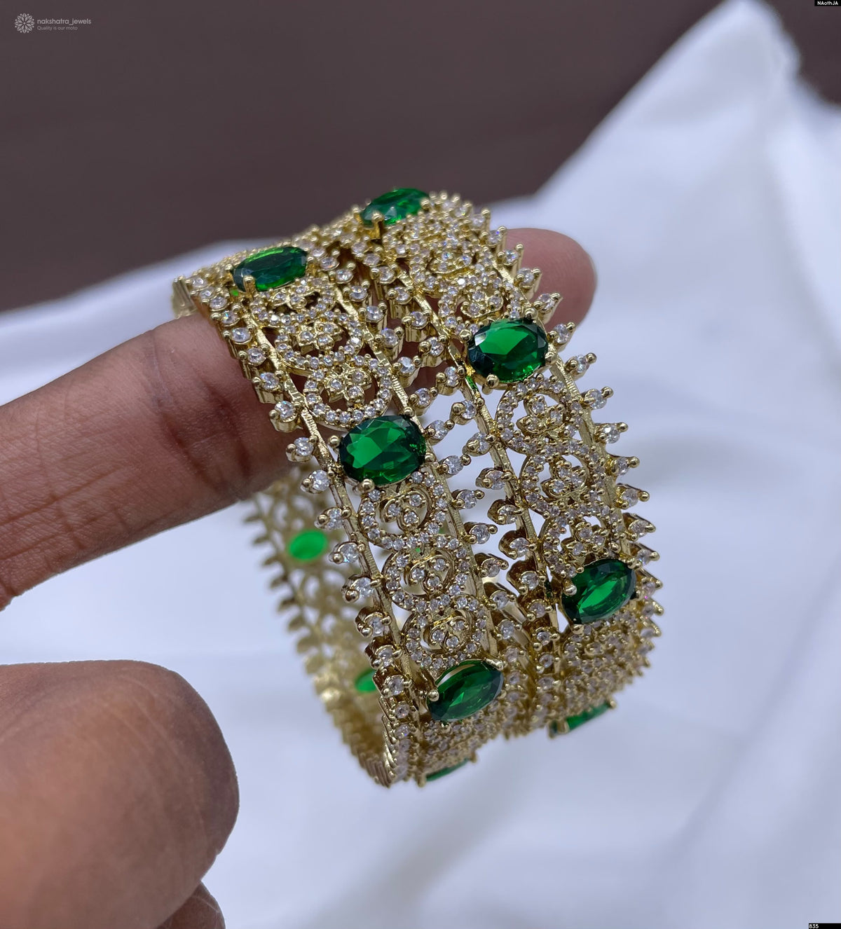 Victorian Polish AD Stones Bangles