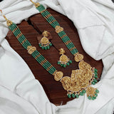Nakshi Work Bridal Pendent with Beads Haram - Nakshatra Jewels