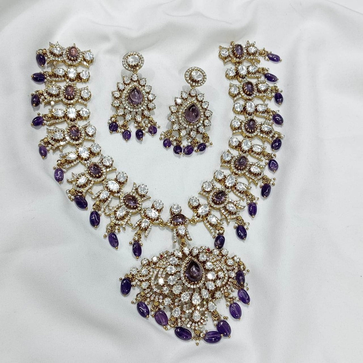 Moissanite Stones Bridal Necklace