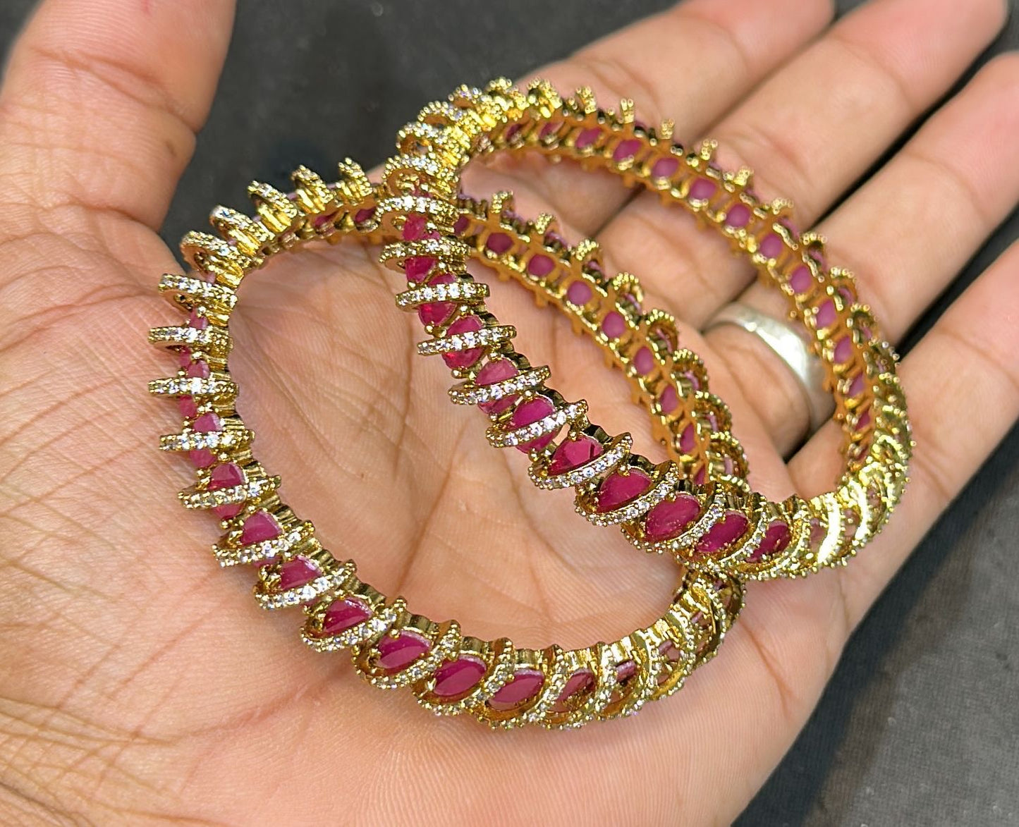 Victorian Polish AD Stone Bangles