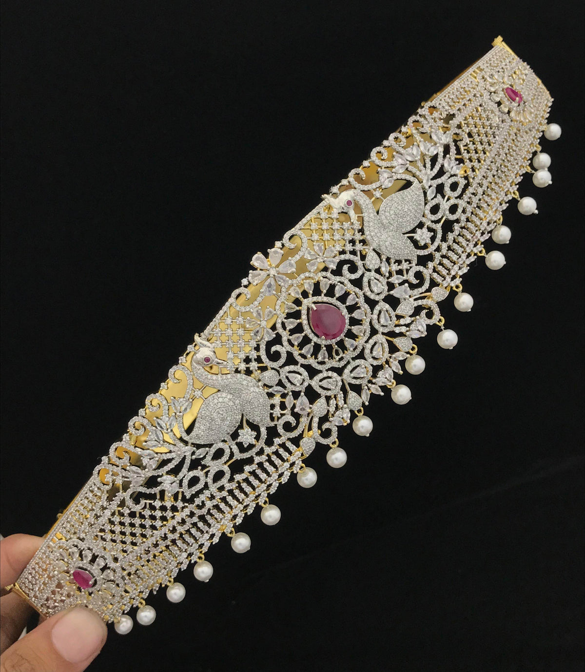 American Diamond Stones Bridal Hip Belt