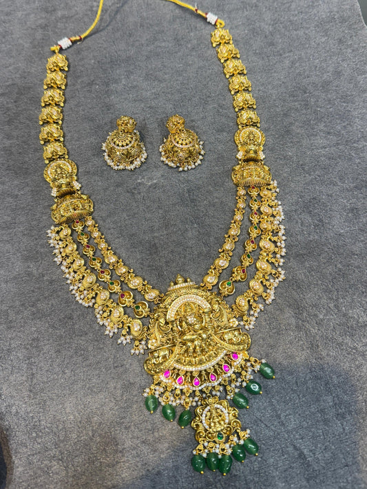 Nakshi Work with AD Stones Bridal Haram