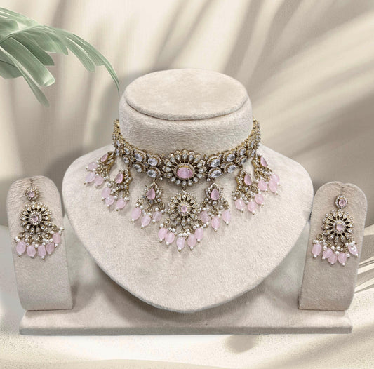 Victorian Polish with AD Stones Bridal Choker