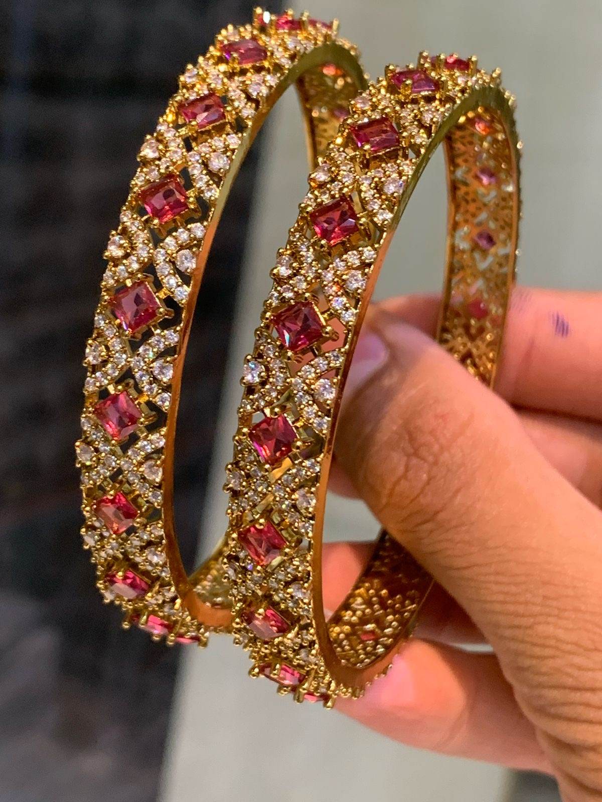 Victorian Polish AD Stone Bangles