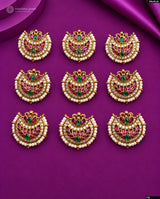 Premium Matt with Kempu Stones Hair Accessories