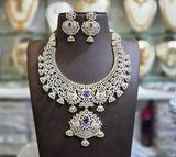 American Diamond Stones Bridal Necklace