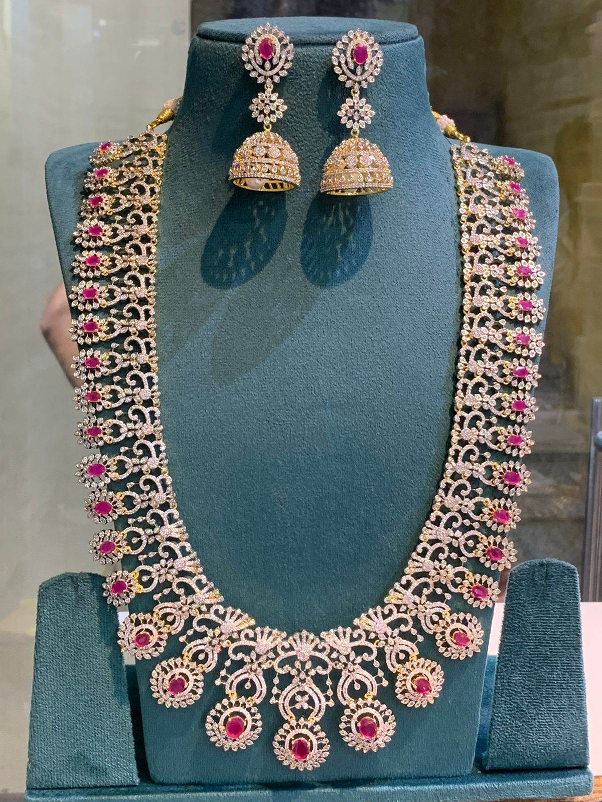 American Diamond Stones Bridal Haram
