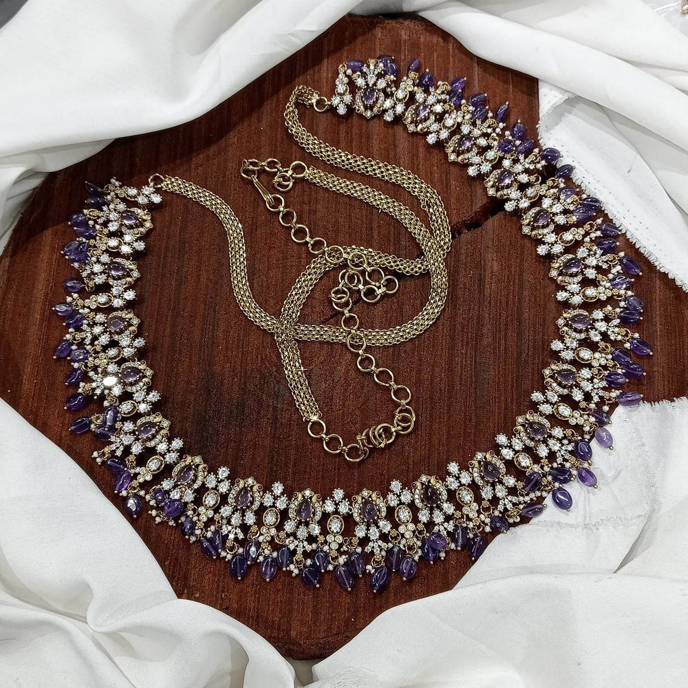 Moissanite Stones Bridal Hip Chain - Nakshatra Jewels