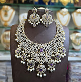 American Diamond Stones Bridal Necklace