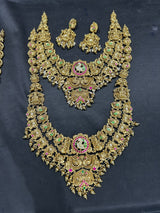 Nakshi Work with Kundan Stones Bridal Combo Set