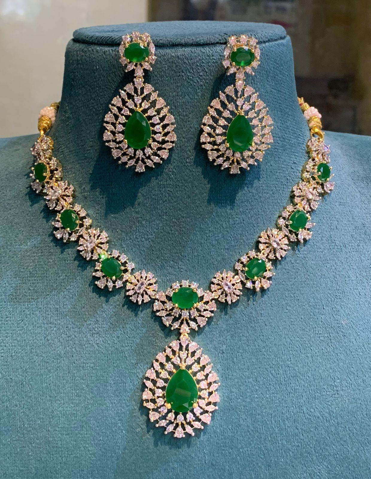 American Diamond Stones Necklace