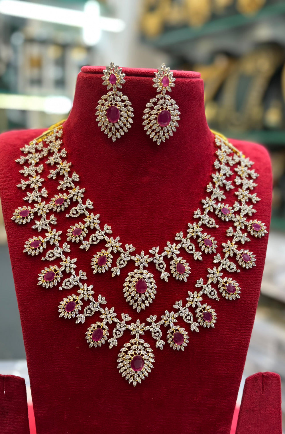 American Diamond Stones Bridal Layer Mid Haram