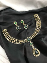 Victorian Polish AD Stones Necklace - Nakshatra Jewels
