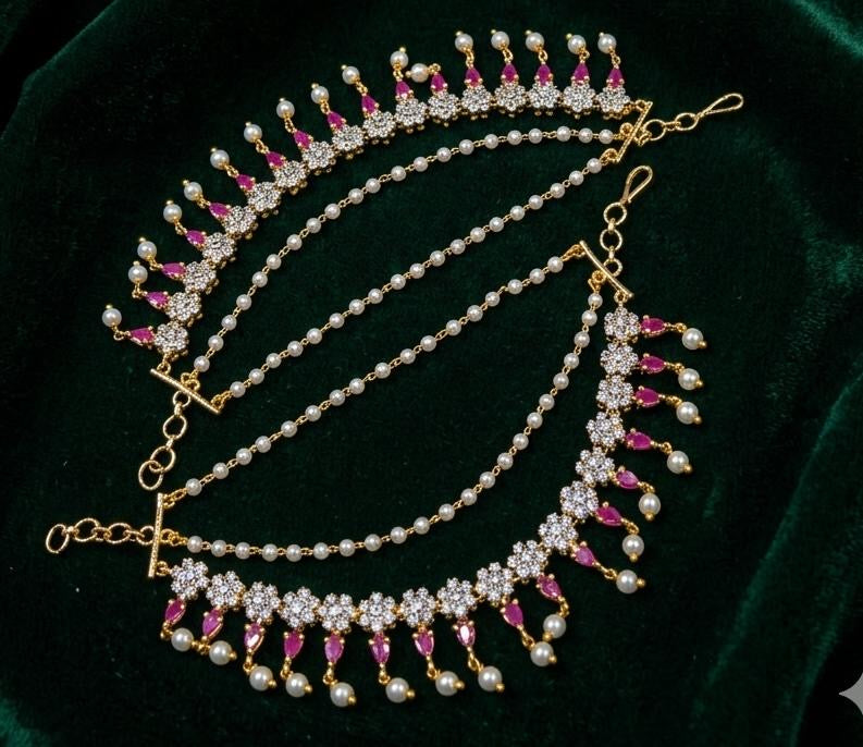 AD Stone Ear Chains