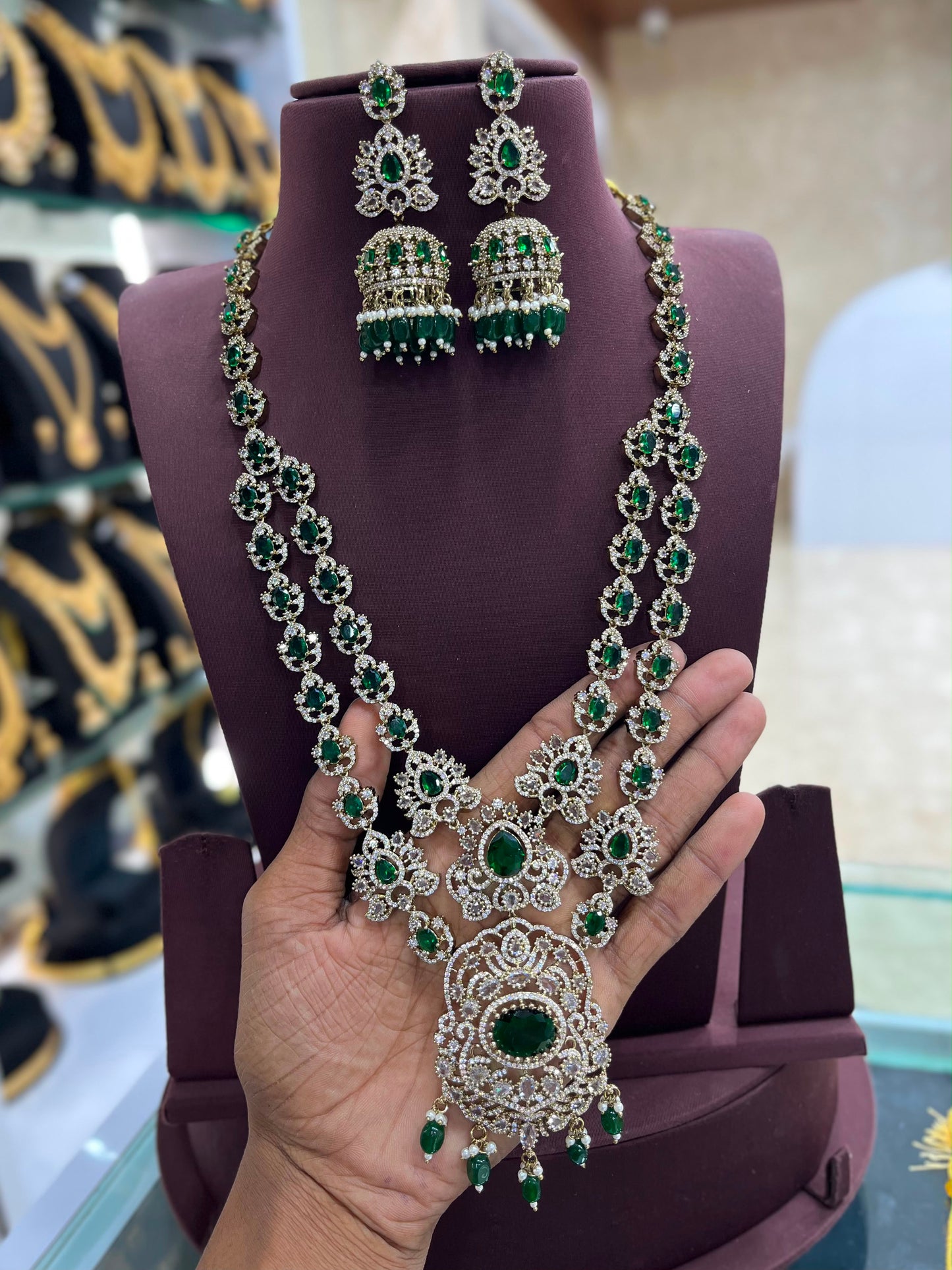 Victorian Polish with AD Stones Layer Haram
