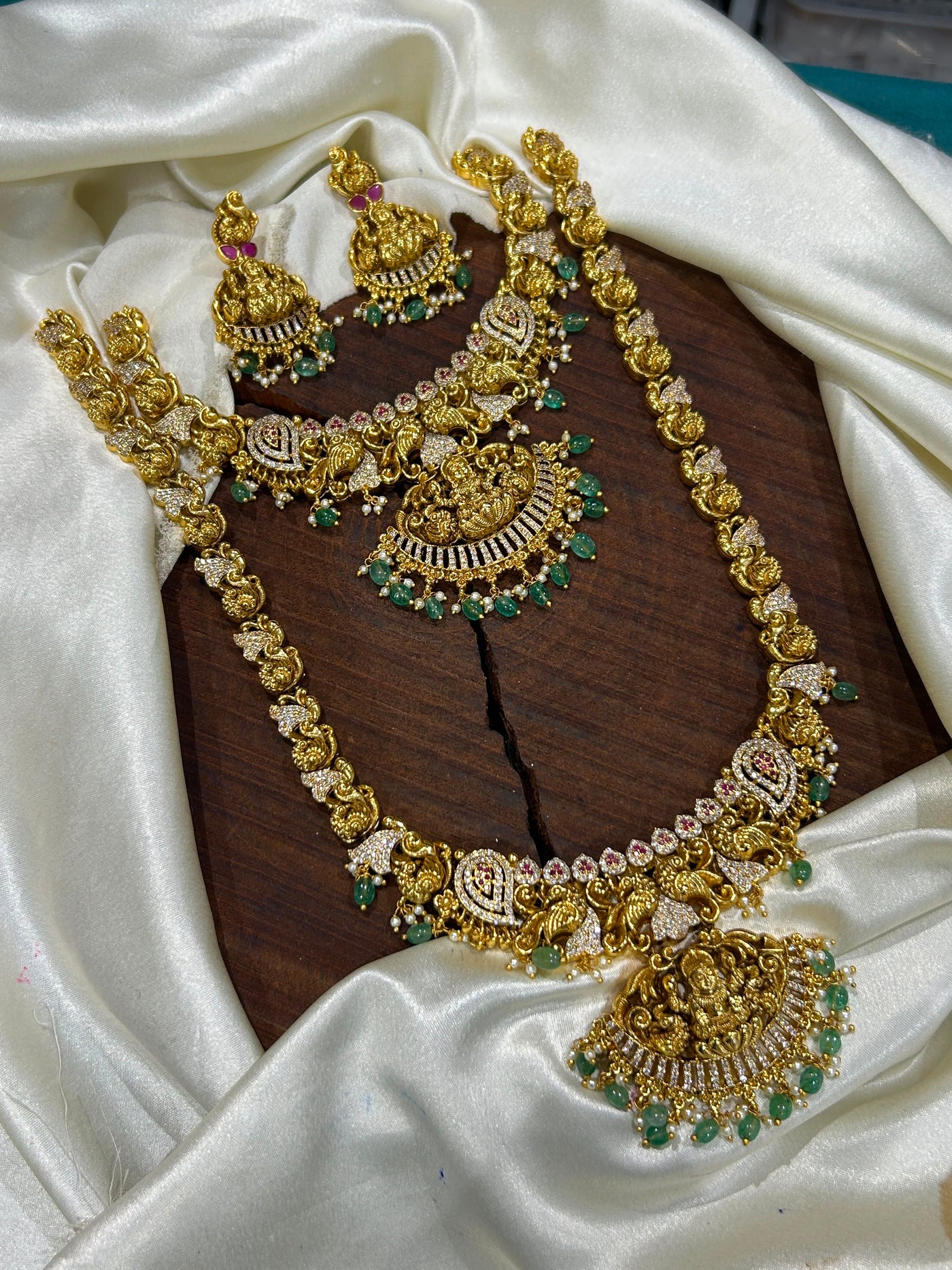 Nakshi Work with AD Stones Bridal Combo