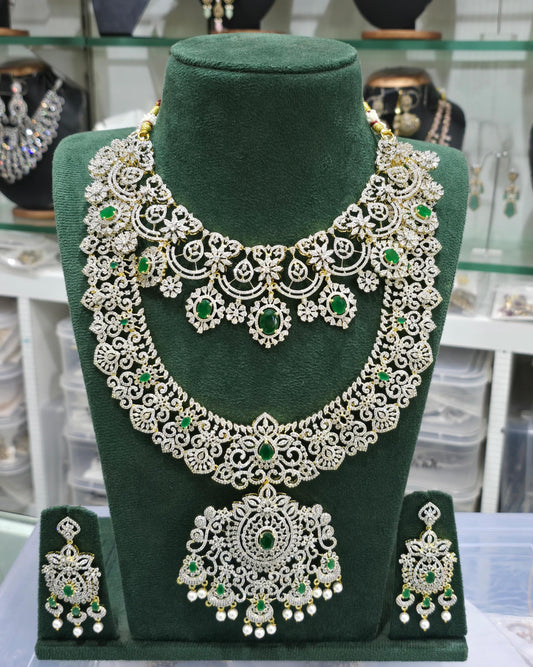 American Diamond Stones Bridal Set