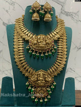 Nagasi Work with Kasu Bridal Combo Set - Nakshatra Jewels
