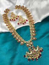 Premium Matt Finished Kempu and AD Stones Haram