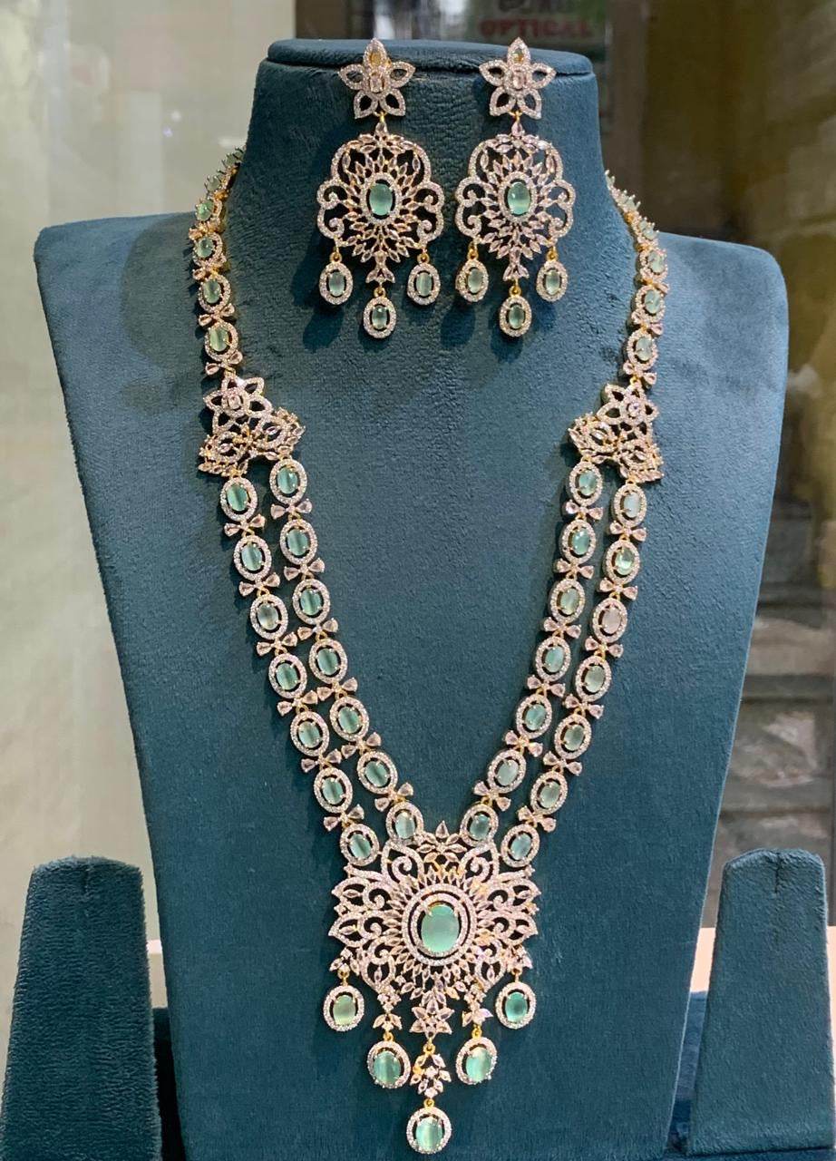 American Diamond Stones Bridal Haram